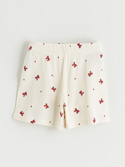 LC WAIKIKI Çiçek Desenli Kız Çocuk Şort - S6G971Z1-LQB
