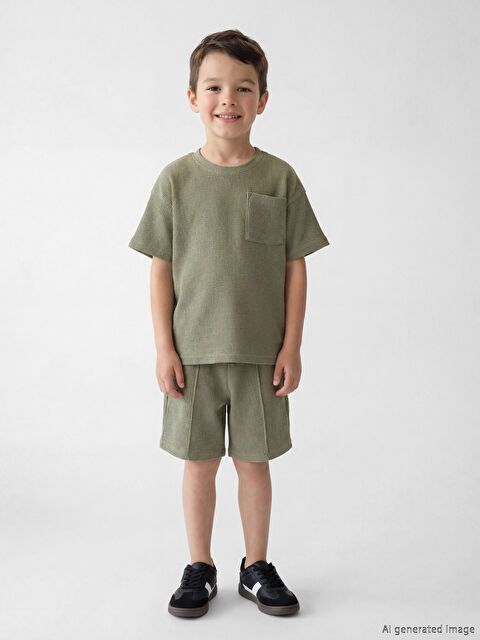 LCW Kids Cepli Erkek Çocuk Tişört ve Şort