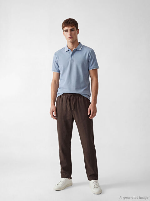 LCW Vision Regular Fit Linen-Look Men's Trousers