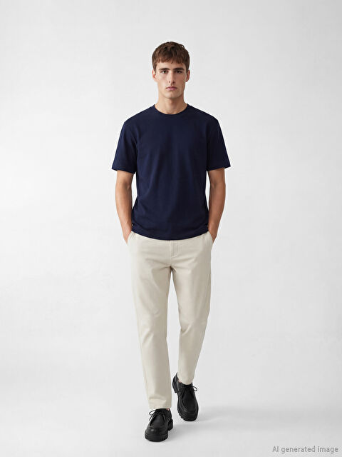 LCW Vision Мъжки панталон с тънък силует от габардин