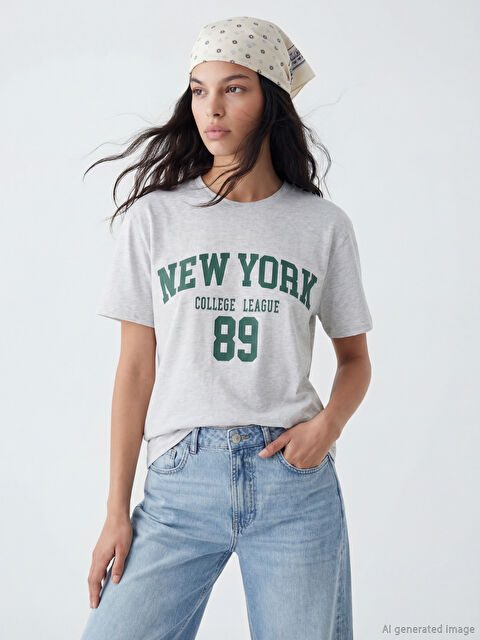 XSIDE T-shirt GRIS Femme - S6GA77Z8-CY9