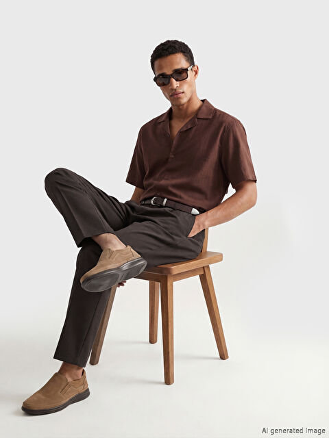 LCW Vision BRAON Svečane pantalone Muškarac