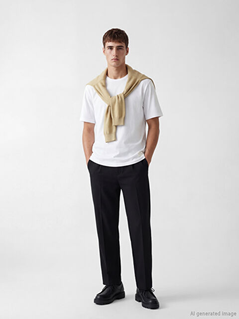 LCW Vision Relaxed Fit Pleated Men's Dress Trousers