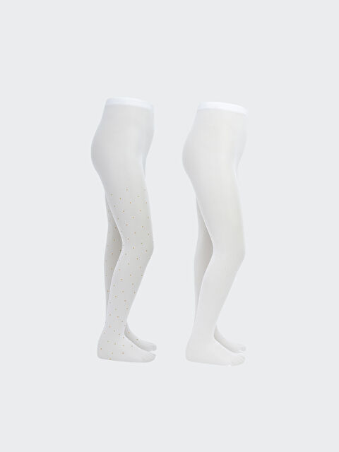 LCW Kids Kız Çocuk İnce Külotlu Çorap 2'li - S6GB18Z4-J2F