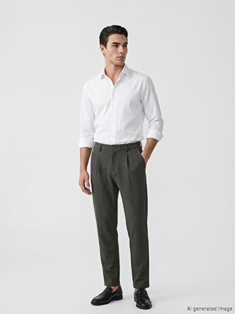 LCW Vision Slim Fit Pileli Erkek Pantolon