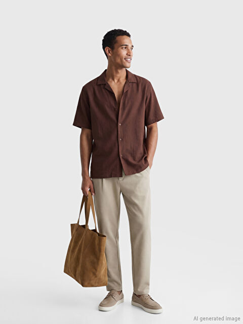 LCW Vision Slim Fit Pileli Erkek Pantolon - S6GB19Z8-RW0