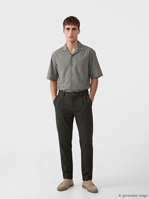 LCW Vision Мужские брюки с защипами слим-фит