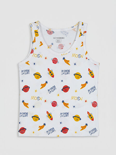 LCW Kids Desenli Erkek Çocuk Atlet