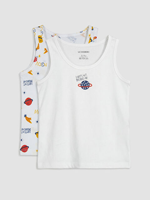 LCW Kids Bisiklet Yaka Erkek Çocuk Atlet 2'li