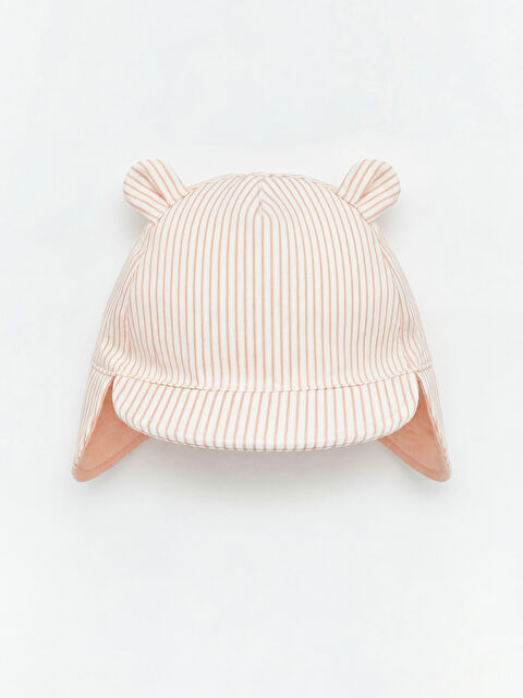 LCW ACCESSORIES Ense Korumalı Kız Bebek Şapka