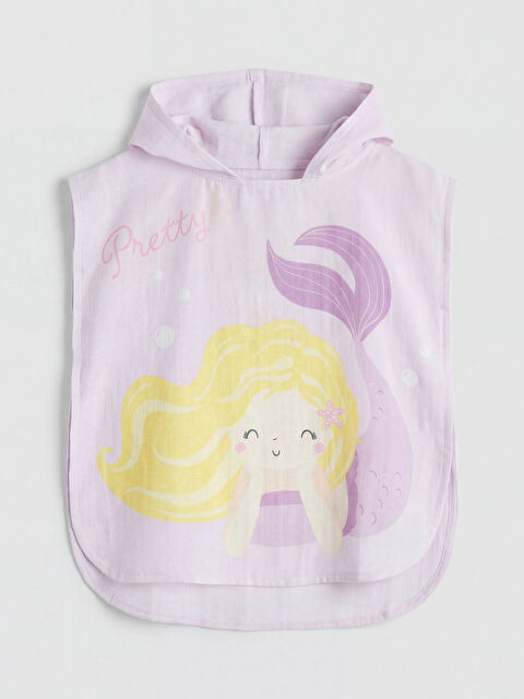 LCW ACCESSORIES Baskılı Kız Bebek Panço Havlu