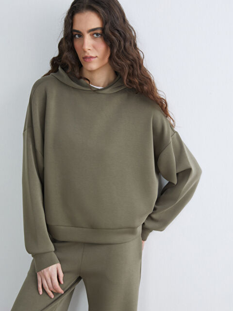 LCW Vision Woman BROWN Hoodie - S6GC22Z8-HB7