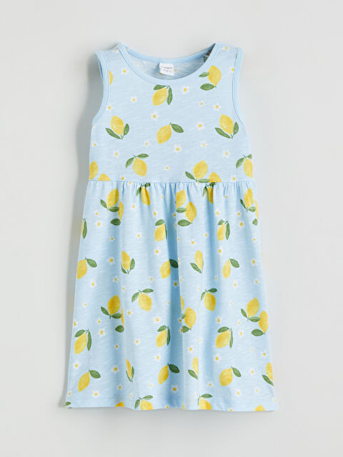 LCW ECO Bisiklet Yaka Kız Çocuk Elbise - S6GC30Z1-LQQ