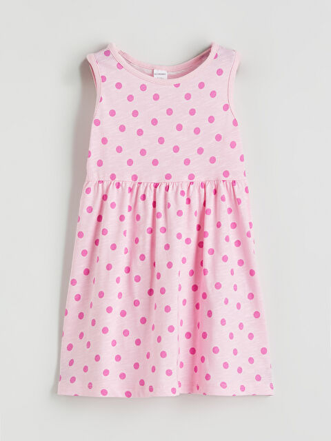 LCW ECO Bisiklet Yaka Kız Çocuk Elbise - S6GC30Z1-LT4