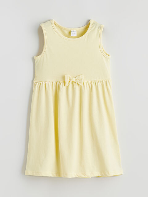 LCW ECO Fiyonk Detaylı Kız Çocuk Elbise - S6GC32Z1-FQJ