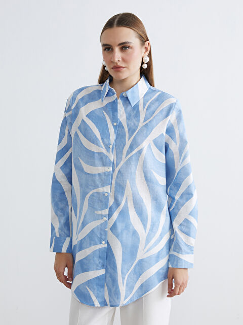 LCW EVERYDAY تونيك قميص أزرق امرأة