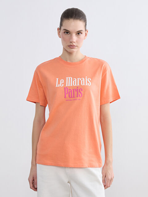 LCW Vision Дамска тениска с обло деколте и принт 