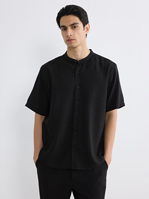 LCW Vision Regular Fit Grandad Collar Men's Shirt - S6GE11Z8-CVL