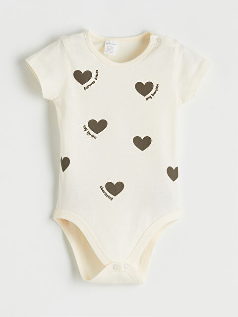 LCW baby Bisiklet Yaka Kız Bebek Çıtçıtlı Body - S6GE42Z1-KXP