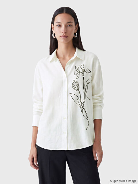 LCW EVERYDAY Frau WEISS Hemd