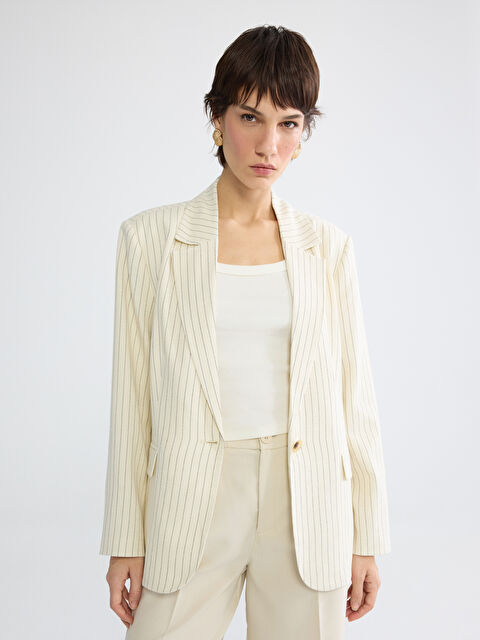 LCW Vision Женщины Коричневый Блейзер