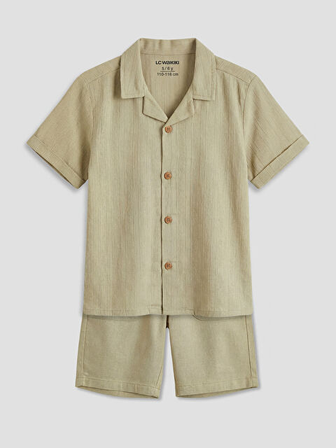 LCW Kids Keten Karışımlı Erkek Çocuk Takım