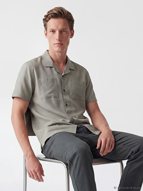 SOUTHBLUE Regular Fit Resort Yaka Erkek Gömlek