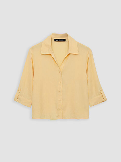 LCWAIKIKI Classic Cămașă GALBEN Femeie