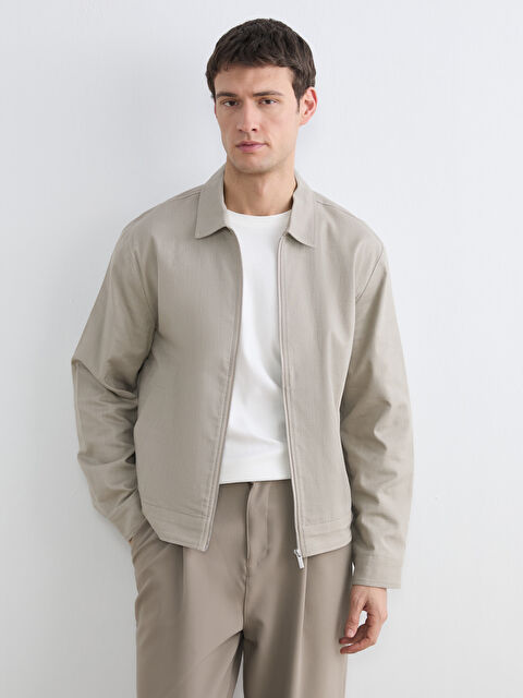 LCW Vision Standart Kalıp Gömlek Yaka Erkek Mont - S6GG52Z8-CSK