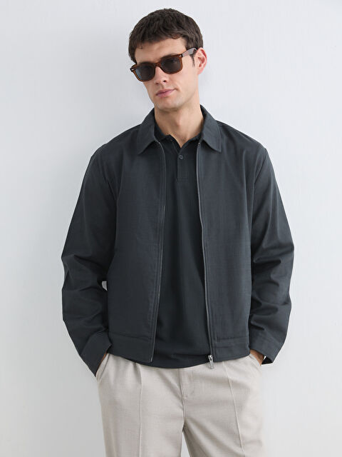 LCW Vision түзу пішімді жағалы ерлер пальтосы