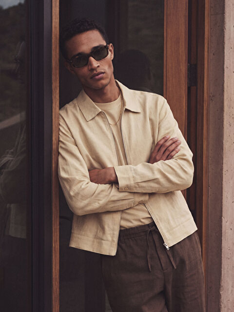 LCW Vision Standart Kalıp Gömlek Yaka Erkek Mont