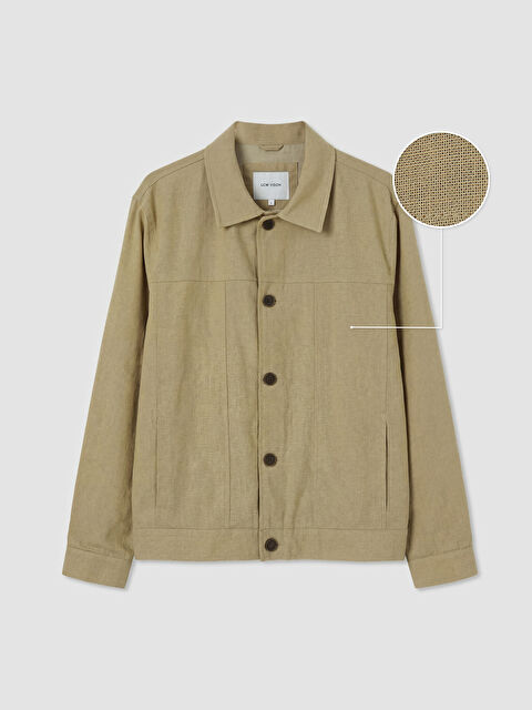 LCW Vision Rahat Kalıp Gömlek Yaka Erkek Mont