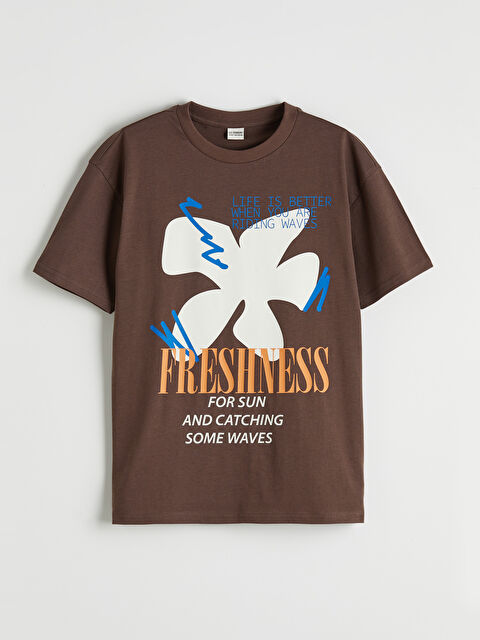 LCW Kids Dečija majica sa okruglim izrezom i štampom