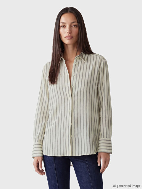 LCW STUDIO Chemise ÉCROU Femme