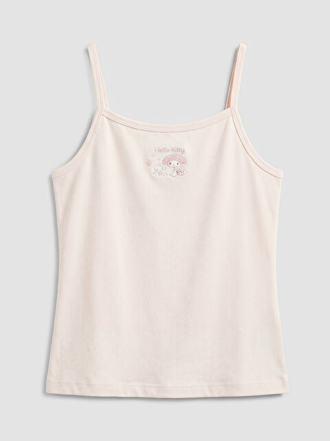 LCW Kids Hello Kitty Nakışlı İp Askılı Kız Çocuk Atlet - S6GI03Z1-FQK