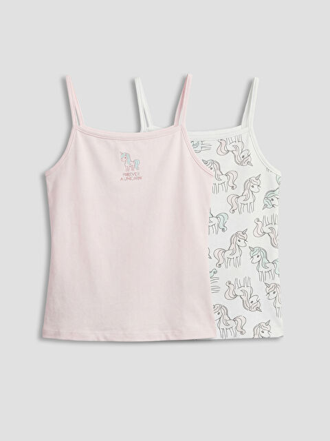 LCW Kids İp Askılı Kız Çocuk Atlet 2'li