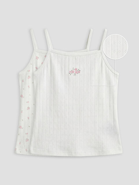 LCW Kids გოგონა კრემისფერი ჟილეტი