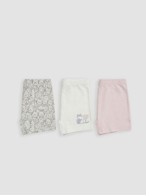 LCW Kids Kız Çocuk Boxer 3'lü - S6GI22Z1-998