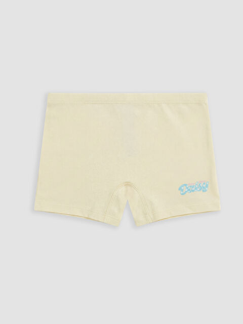 LCW Kids Yazı Baskılı Kız Çocuk Boxer