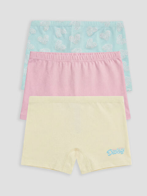 LCW Kids Kız Çocuk 3'lü Boxer