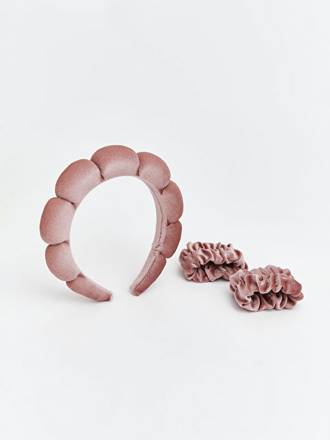 LCW ACCESSORIES طقم ربطة رأس للمكياج وسوار نسائي - S6GJ38Z8-DRH