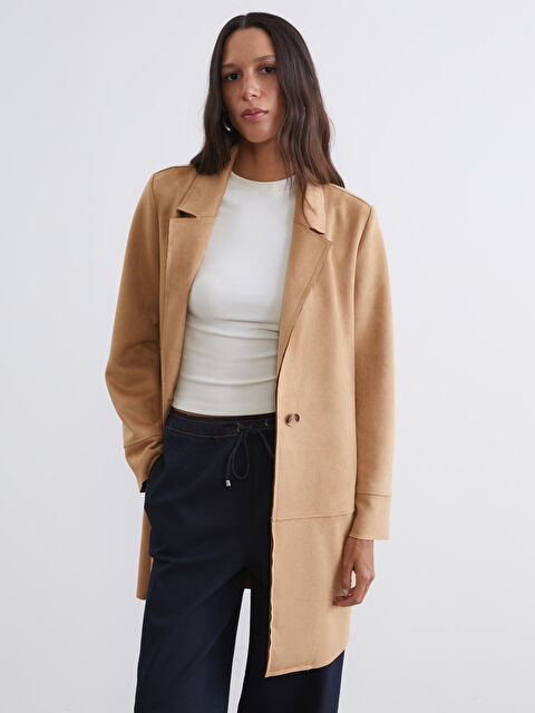 LCW Vision BEŽ Kaput Žena - S6GJ60Z8-FA2