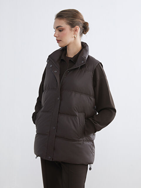 LCW Modest Dik Yaka Kadın Şişme Yelek - S6GJ67Z8-DPM