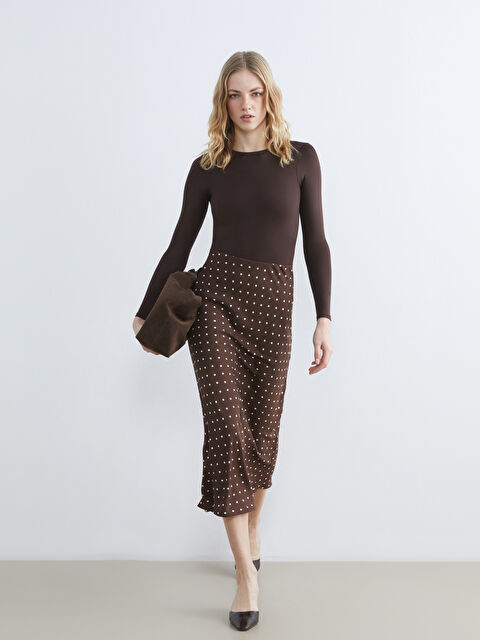 LCW Vision ქალი ყავისფერი ქვედაბოლო - S6GK18Z8-LQY