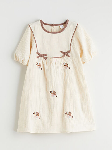 LCW Kids Fiyonk Desenli Kız Çocuk Elbise - S6GK19Z1-FF7