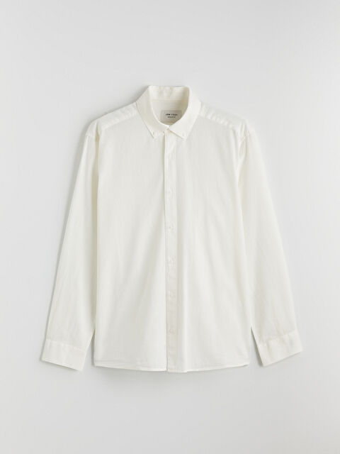 LCW Vision Regular Fit Keten Görünümlü Erkek Gömlek - S6GK28Z8-R9J