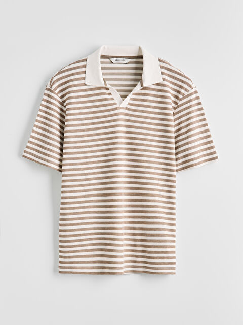 LCW Vision Polo Yaka Çizgili Erkek Tişört - S6GK80Z8-LEW