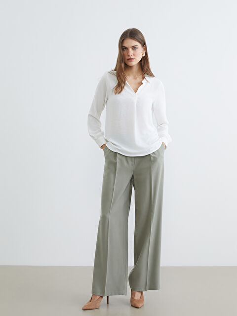 LCW STUDIO Pantalons de costume KAKI Femme - S6GL01Z8-GMZ