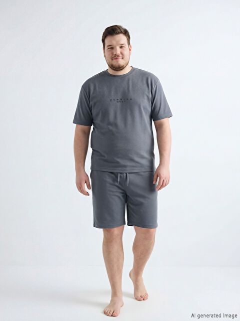 LC WAIKIKI Standart Kalıp Erkek Şortlu Pijama Takımı