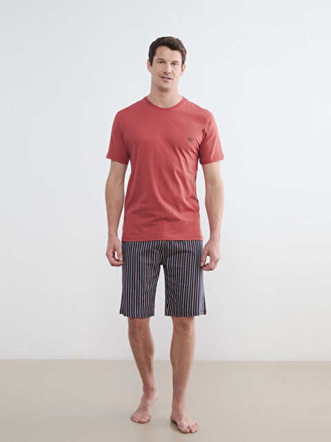 LC WAIKIKI Standart Kalıp Erkek Şortlu Pijama Takımı - S6GL13Z8-LSJ
